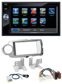 Blaupunkt SD Bluetooth 2DIN MP3 USB AUX Autoradio für Toyota Yaris 2011-2014 sil