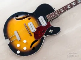 Б/У Электрогитара Harmony Meteor H70 1966, кленовый топ, с звукоснимателями DeArmond Gold Foil