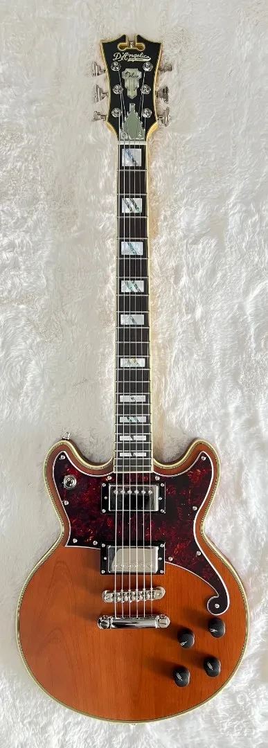 Б/У электрогитара D'Angelico DADBRIMWLNS 6-струнная, для правшей, двойной вырез, матовый орех