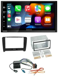 Автомагнитола Kenwood 2-DIN, DAB, USB, Bluetooth для Audi TT (2006–2014) Quadlock