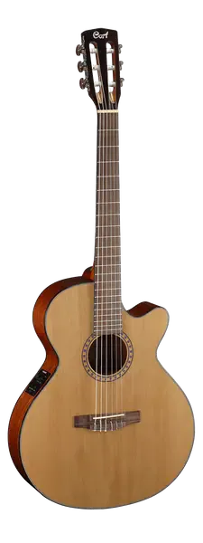 Классическая гитара с подключением Cort CEC5 Natural Satin с узким грифом