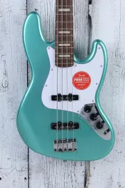 Fender Squier Affinity Series Active Jazz Bass Guitar Mystic Sea Foam Green