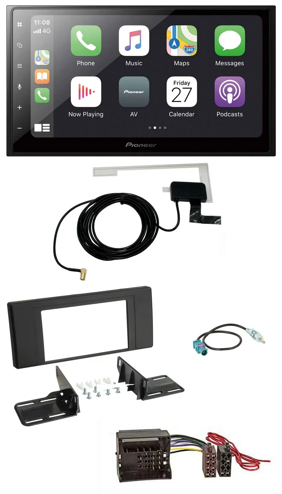 Pioneer USB MP3 2DIN Bluetooth DAB Autoradio für Land Rover Range Rover Vogue L3