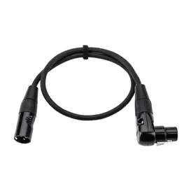 Микрофонный кабель HA Elite Pro 1.5' XLR M to Angled XLR F Microphone Cable with Rean Connectors