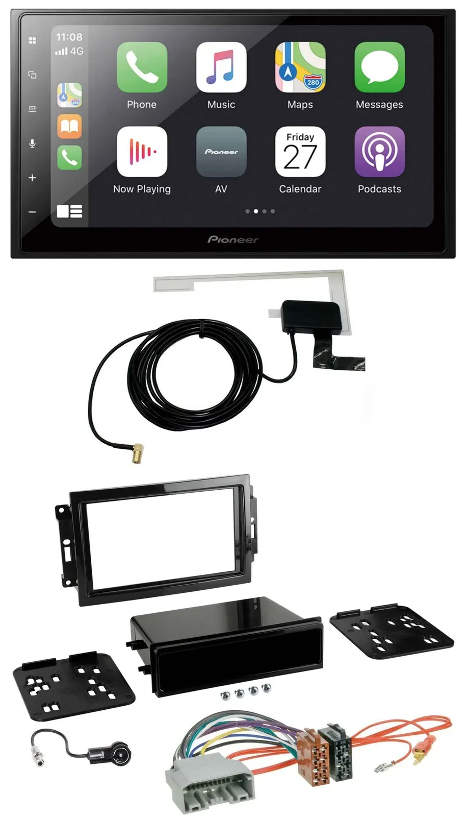 Pioneer USB MP3 2DIN Bluetooth DAB Autoradio für Chrysler 300C Dodge Caliber Jee