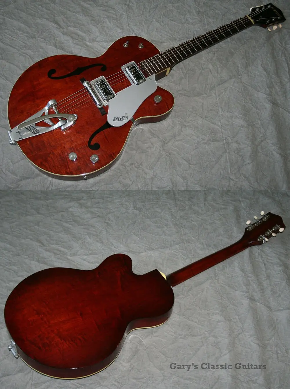 Электрогитара полуакустическая Gretsch 6113 Tennessean HH Deep Burgundy w/case USA 1961