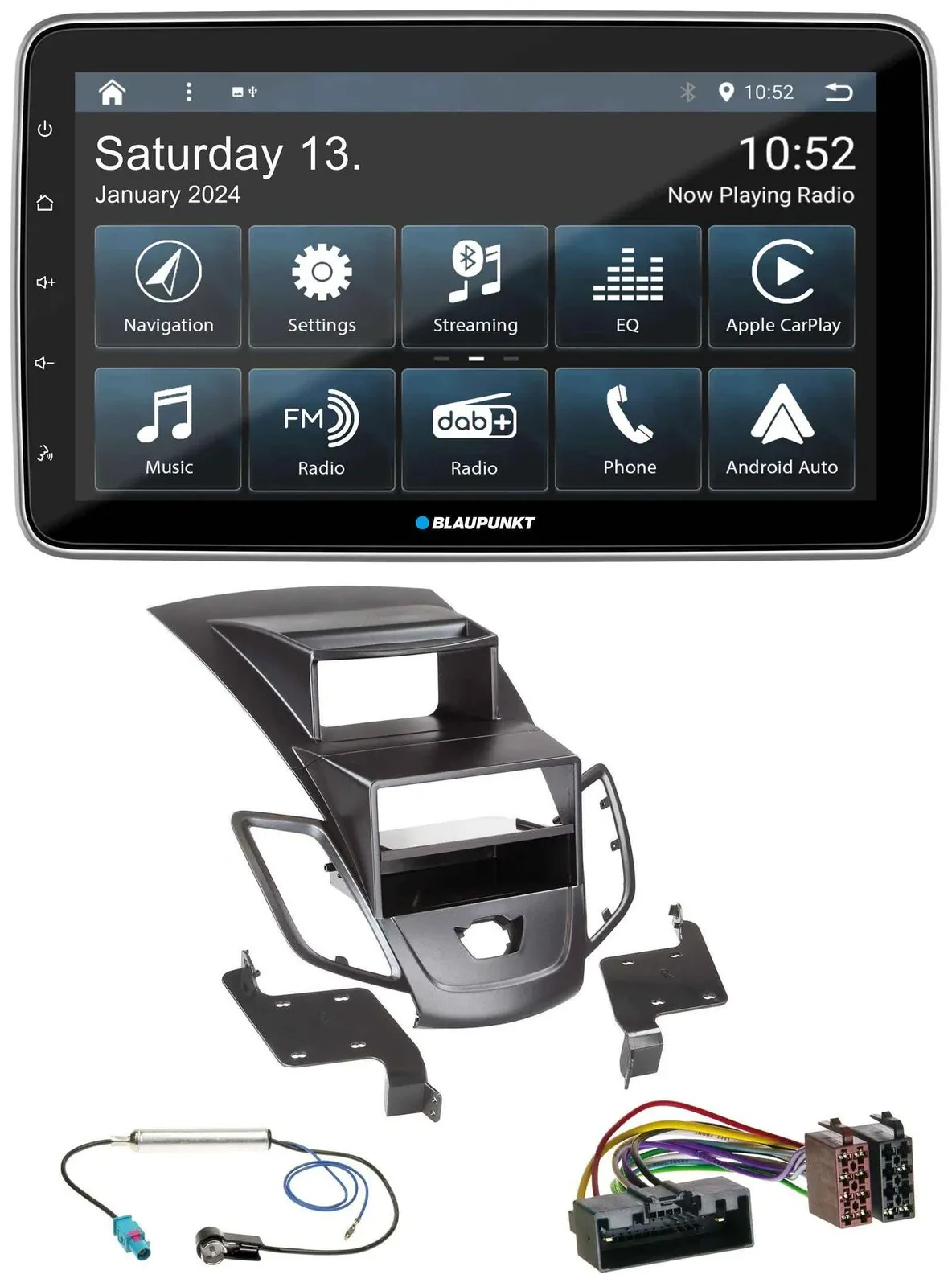 Blaupunkt USB DAB SD MP3 Bluetooth Autoradio für Ford Fiesta 10-17 Display schwa