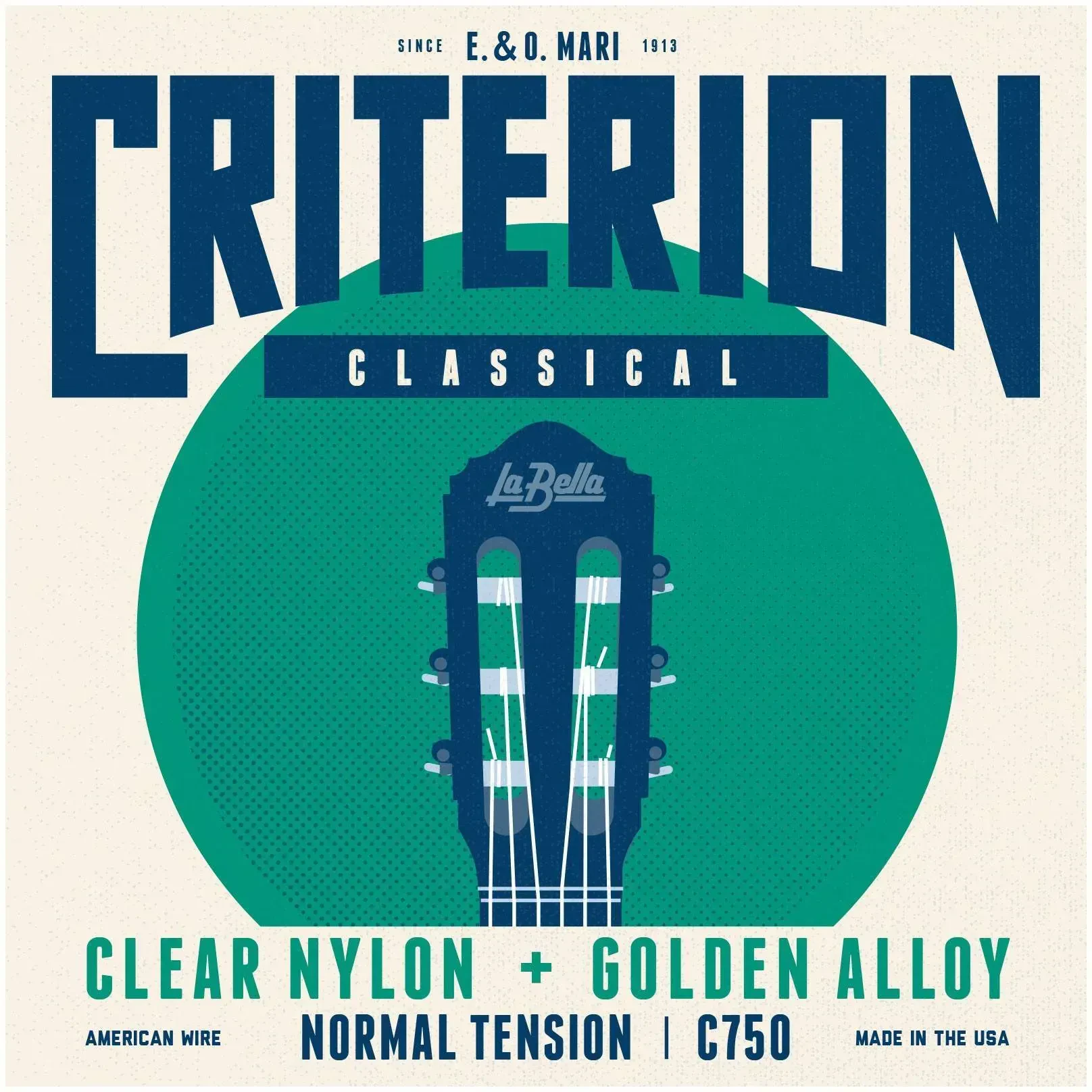 Струны для классической гитары La Bella C750 Golden Alloy Normal Tention (24 комплекта)