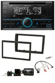Kenwood CD 2DIN DAB USB Lenkrad Bluetooth Autoradio für Fiat Ducato