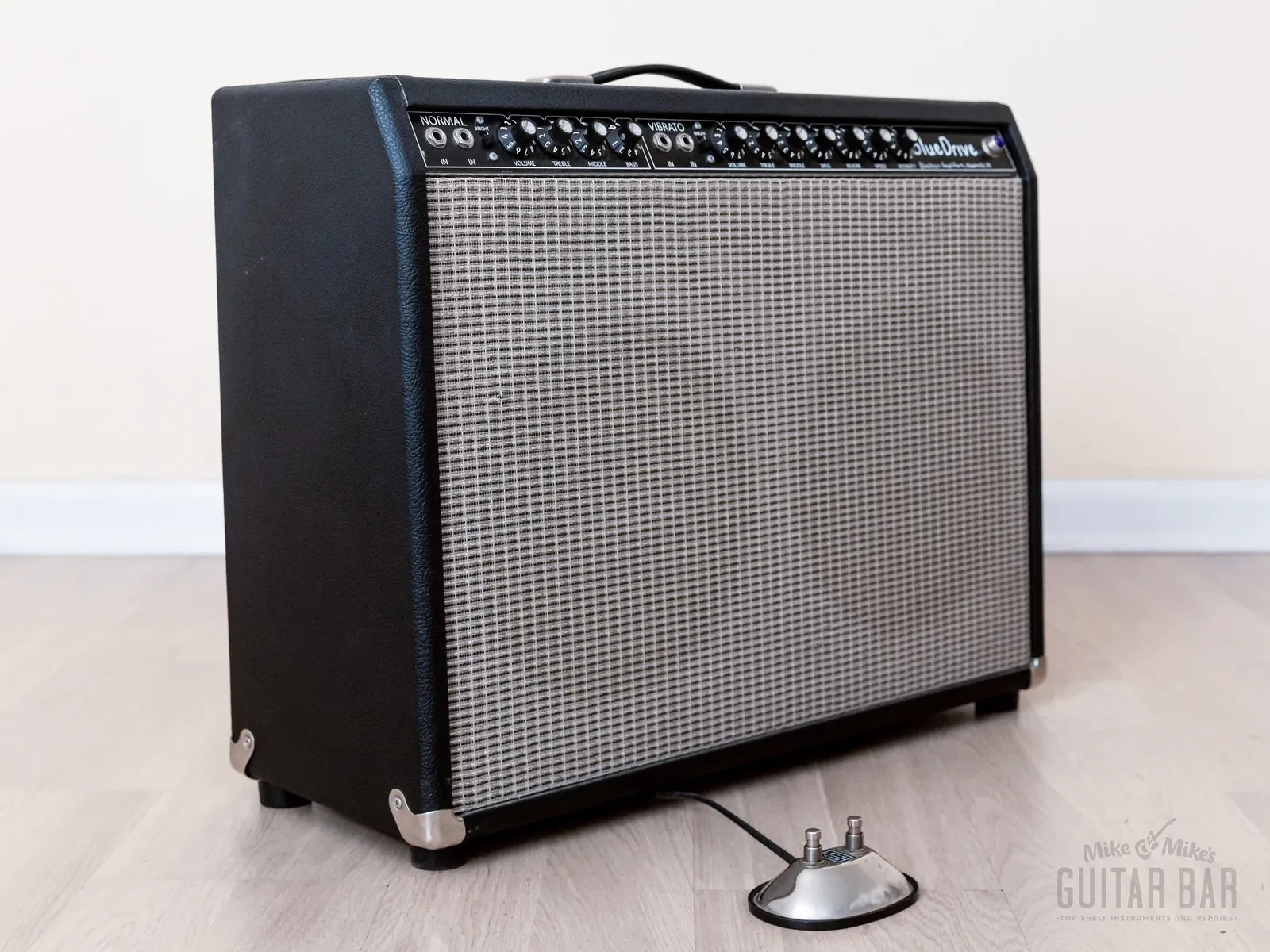 Bluetron BlueDrive Hand-Wired Black Panel-Style 2x12 Tube Combo Amp 85 Watt, 6L6