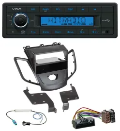 VDO AUX Bluetooth USB MP3 Autoradio für Ford Fiesta 10-17 JA8 ohne Display schwa