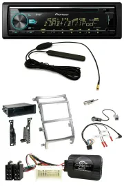 Pioneer CD MP3 Lenkrad DAB USB Autoradio für Hyundai IX55 2009-2012 silber