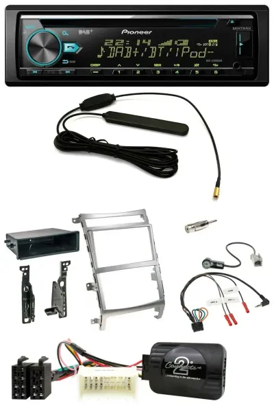 Pioneer CD MP3 Lenkrad DAB USB Autoradio für Hyundai IX55 2009-2012 silber