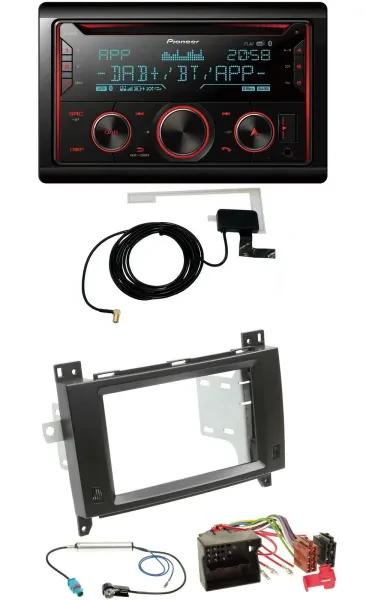 Pioneer 2DIN MP3 DAB USB CD Bluetooth Autoradio für Mercedes Viano Vito 06-14 sc