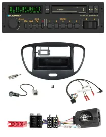 Blaupunkt USB DAB Bluetooth Lenkrad Autoradio für Hyundai i10 ISO 2009-2013 schw