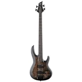Бас-гитара ESP LTD B-4 Ebony Burl Poplar 4-String Charcoal Burst Satin