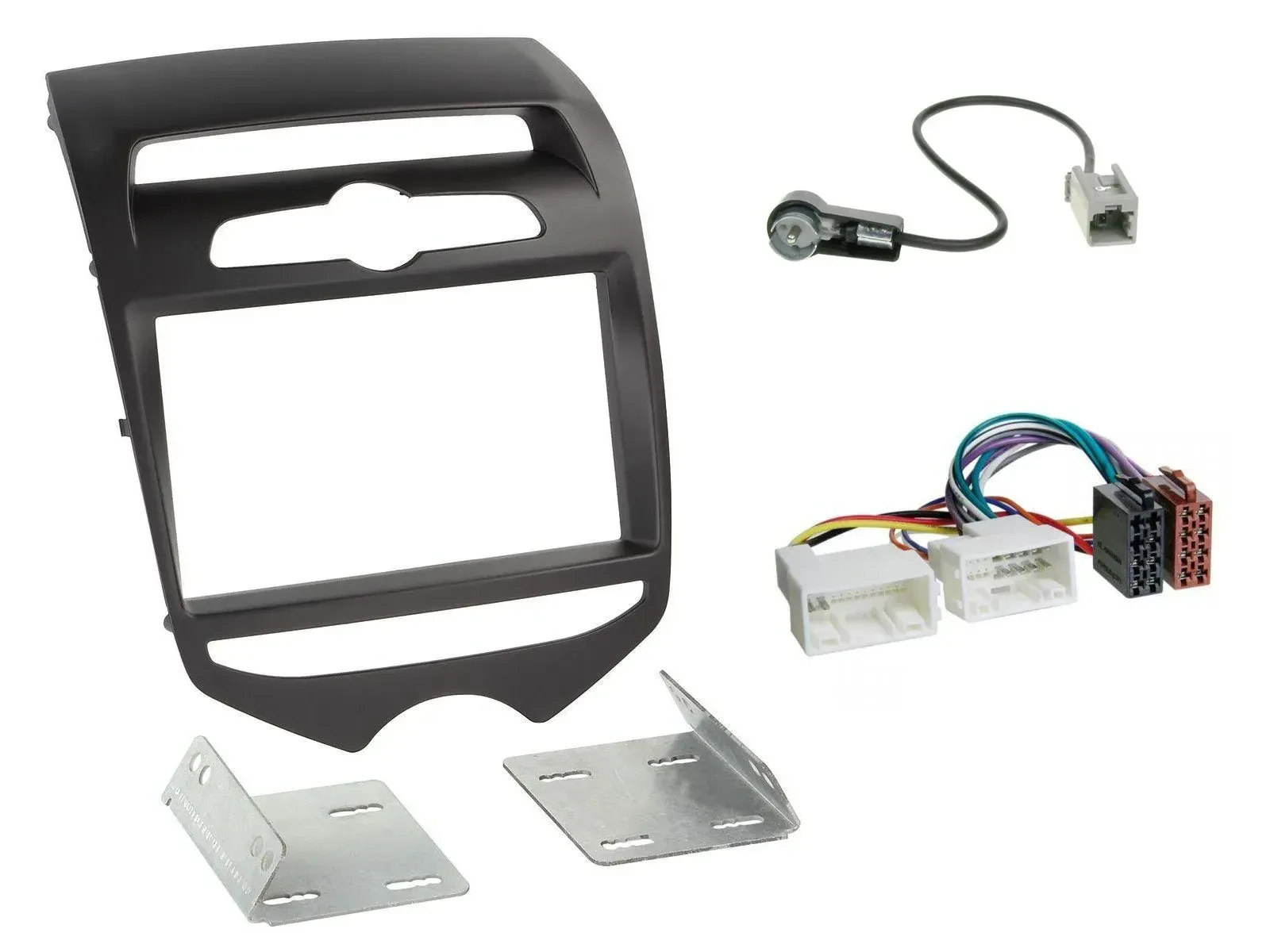 Radioeinbauset Doppel DIN Autoradio für Hyundai ix20 ab 2010 man. Klima