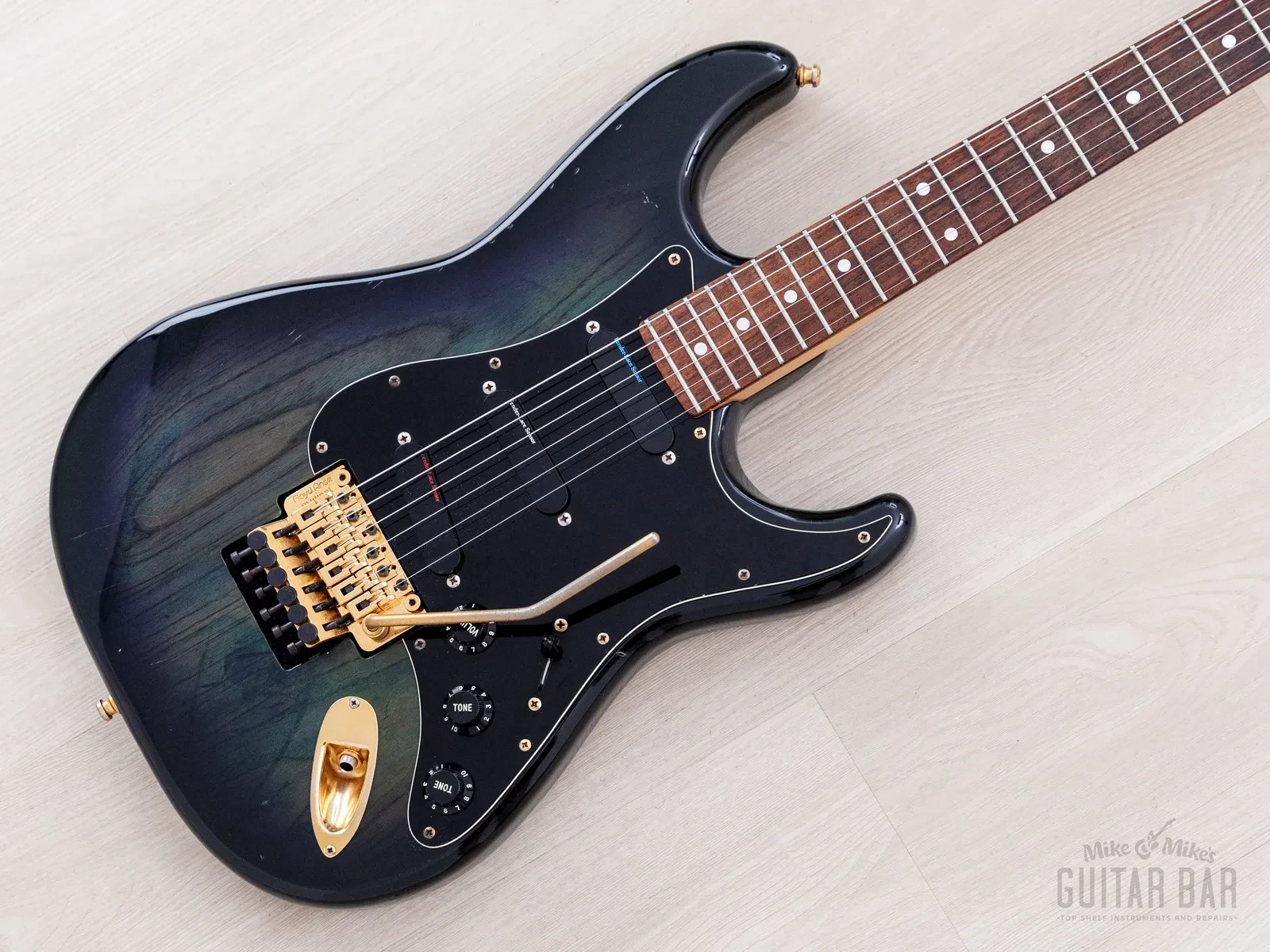 Б/У Электрогитара Fender Pro Feel Stratocaster STR-130LS/FO Lace Sensor, Floyd Rose (Япония, 1990)