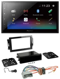 Pioneer USB Bluetooth DAB 2DIN MP3 Autoradio für Chrysler 300C Dodge Caliber Jee