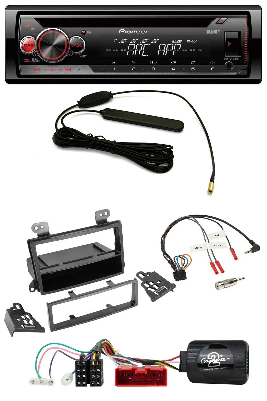 Pioneer CD USB Lenkrad DAB MP3 Autoradio für Mazda MPV (2000-2006)