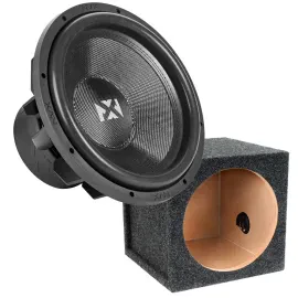 NVX VCW152v3 | 3000W Dual 2-ohm 15" Subwoofer with Enclosure