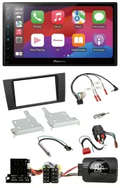 Pioneer DAB USB Lenkrad Bluetooth 2DIN Autoradio für Audi A4 99-01 BOSE Vollakti
