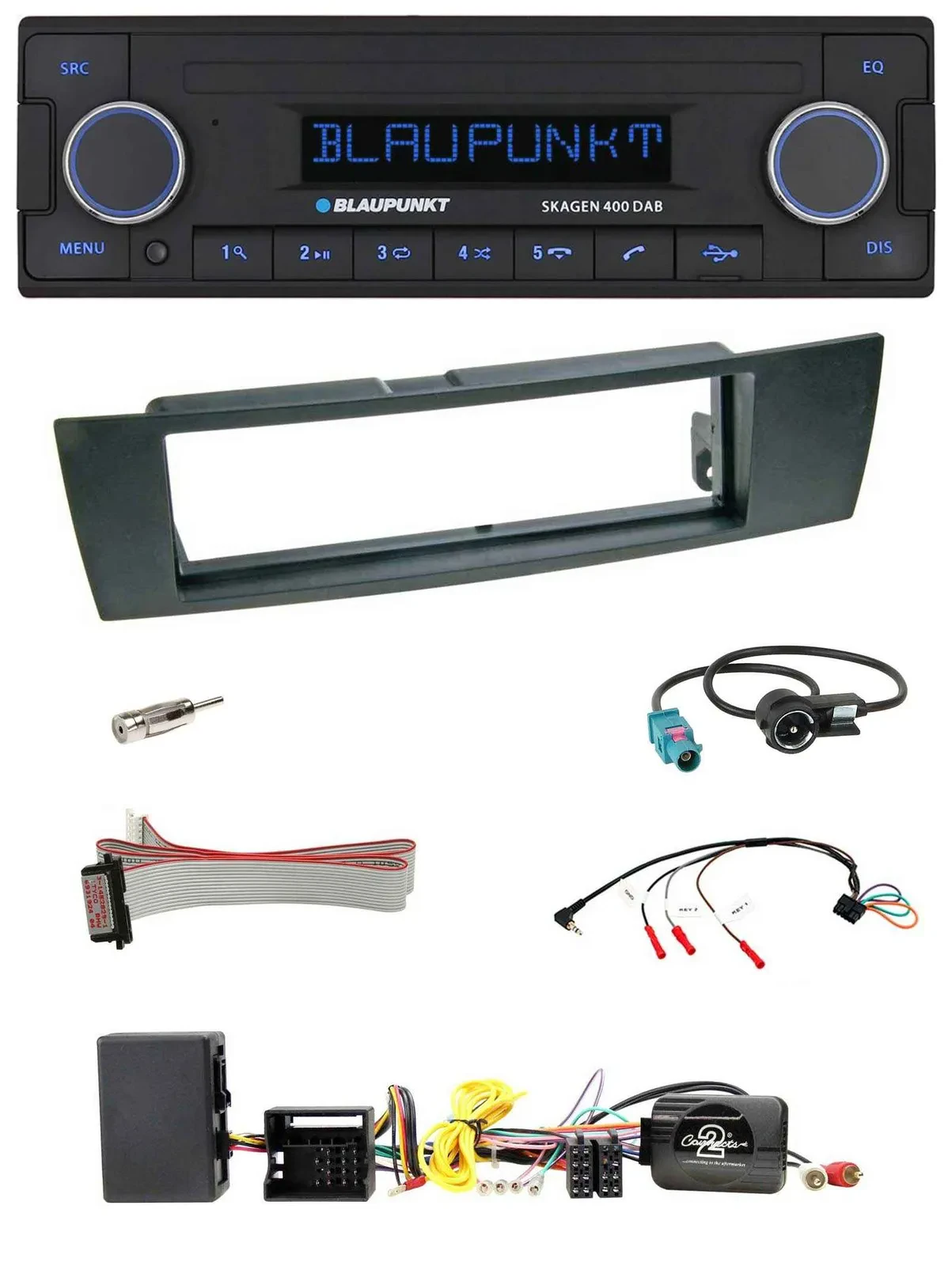 Автомагнитола для BMW 1 Series E87 2004–2013 Blaupunkt DAB, USB, Bluetooth, поддержка управления с руля, для активной акустики
