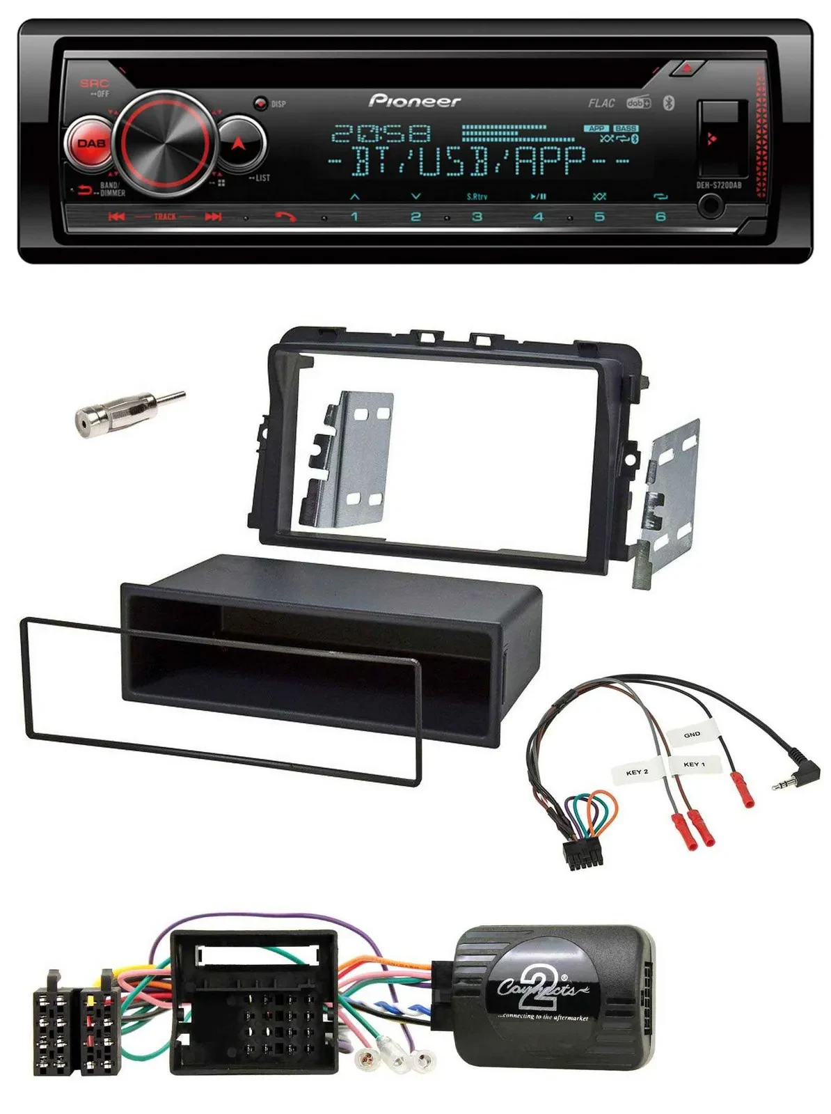 Автомагнитола для Opel Vivaro 2011 Pioneer DAB, CD, Bluetooth, USB