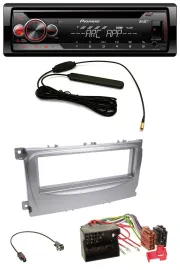 Автомагнитола Pioneer CD USB AUX DAB MP3 для Ford S-Max/Mondeo (2007–2014) серебристая