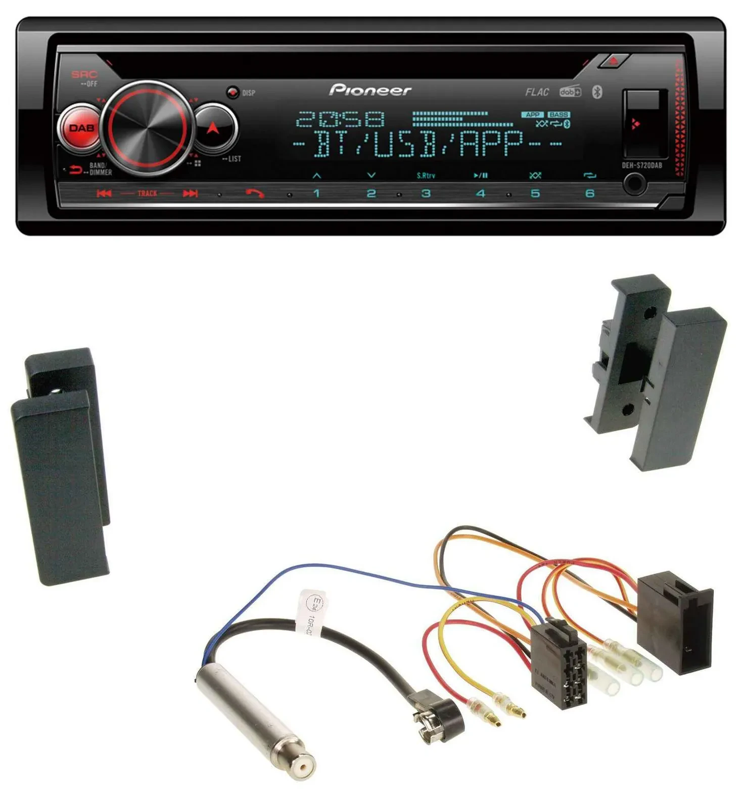 Pioneer MP3 DAB CD Bluetooth USB Autoradio für Seat Leon, Toledo (1998-2006)