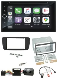Blaupunkt USB DAB Bluetooth 2DIN TMC Lenkrad Navigation für Seat Ibiza ab 08 nit