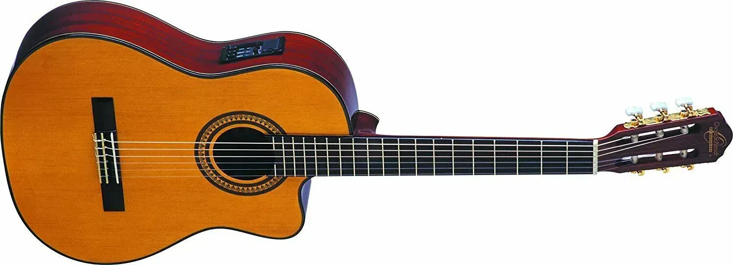 Электроакустическая гитара Oscar Schmidt OC11CE классическая, вырез, натуральный