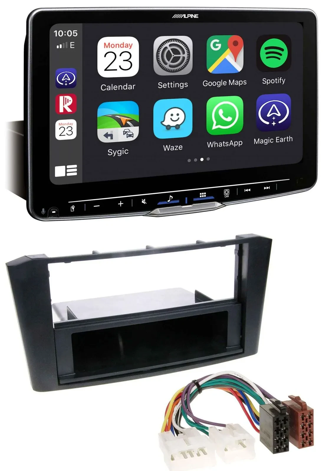 Alpine Bluetooth MP3 USB DAB Autoradio für Toyota Avensis T25 (2003-2009)