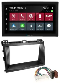 Blaupunkt DAB Bluetooth USB MP3 2DIN Autoradio für Lexus GX-470 (2003-2009)