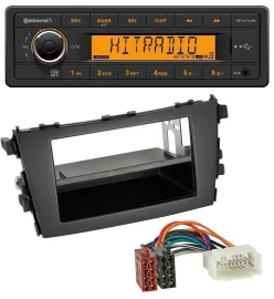 Continental 1DIN USB AUX MP3 Autoradio für Suzuki Celerio (LF, ab 2014)