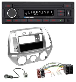 Blaupunkt USB AUX Bluetooth MP3 Autoradio für Hyundai i20 (12-14) man. Klima