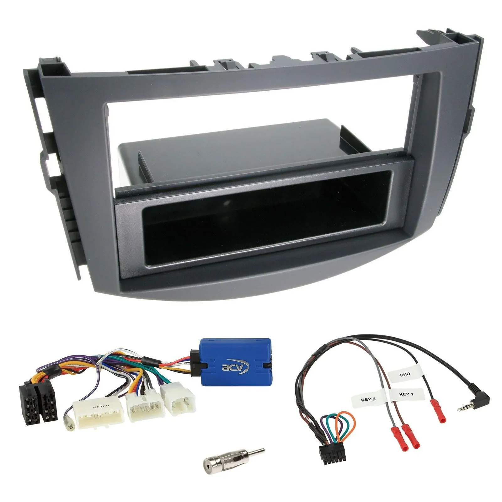 Einbauset Lenkradadapter DIN Autoradio für Toyota RAV-4 2011-2013