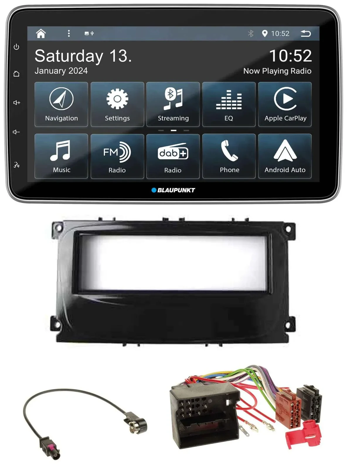 Автомагнитола для Ford Mondeo/S-Max (2007–2014) Blaupunkt USB, DAB, SD, MP3, Bluetooth, глянец