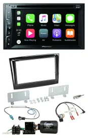 Pioneer Lenkrad USB DVD Bluetooth DAB 2DIN Autoradio für Fiat Doblo VDO ab 2015