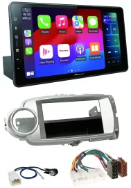 Pioneer Bluetooth DAB MP3 USB Autoradio für Toyota Yaris (11-14) - silber