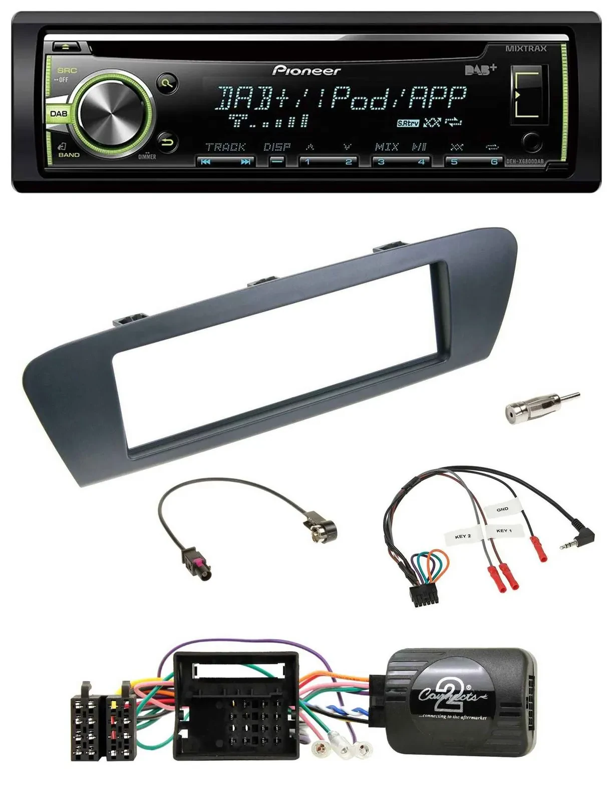 Автомагнитола для Renault Scenic/Grand Scenic Pioneer DAB, CD, USB, MP3, поддержка кнопок на руле (с 2009)