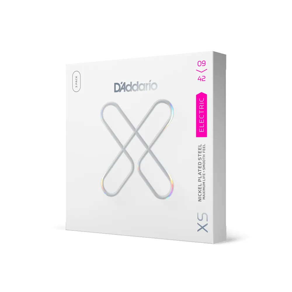 Струны для электрогитары D'Addario XSE0942-3P XS Nickel 9-42 (набор, 3 шт)