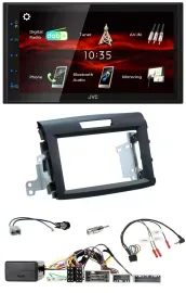 JVC USB Bluetooth Lenkrad DAB 2DIN Autoradio für Honda CR-V FR5/FR6 ab 2013 schw