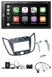 Автомагнитола для Ford C-Max Pioneer 2 DIN USB Bluetooth DAB серый