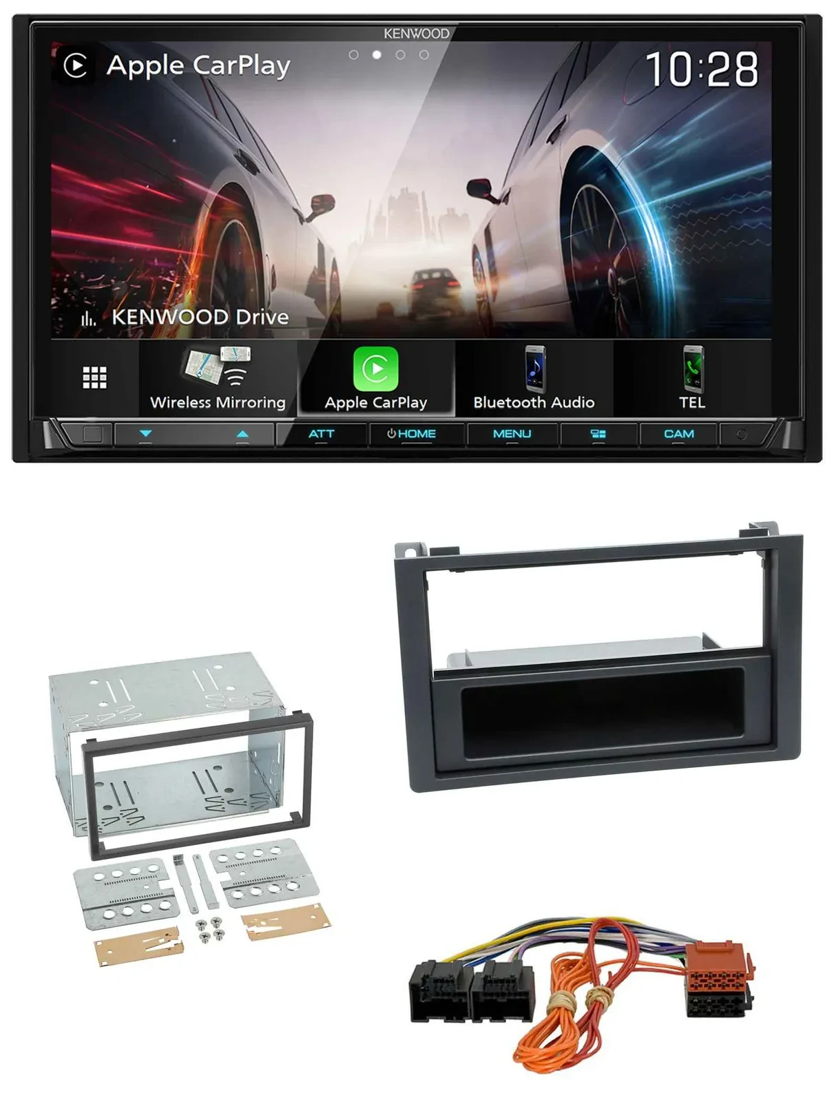 Kenwood MP3 2DIN USB DAB Bluetooth Autoradio für Saab 9.3 Ys3F 2007-2012