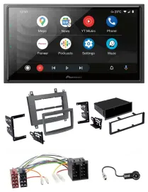 Автомагнитола для Cadillac CTS 2003–2007, SRX 2004 Pioneer 2-DIN, DAB, Bluetooth, USB, MP3