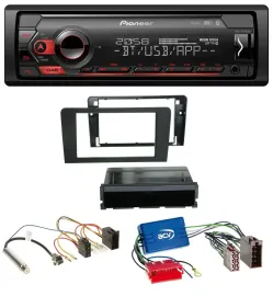 Pioneer MP3 USB DAB Bluetooth Autoradio für Audi A3 03-06 8P Symphony Aktivsyste