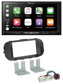 Автомагнитола Pioneer 2-DIN MP3 USB DAB DVD Bluetooth для Kia Soul (с 2014), черная