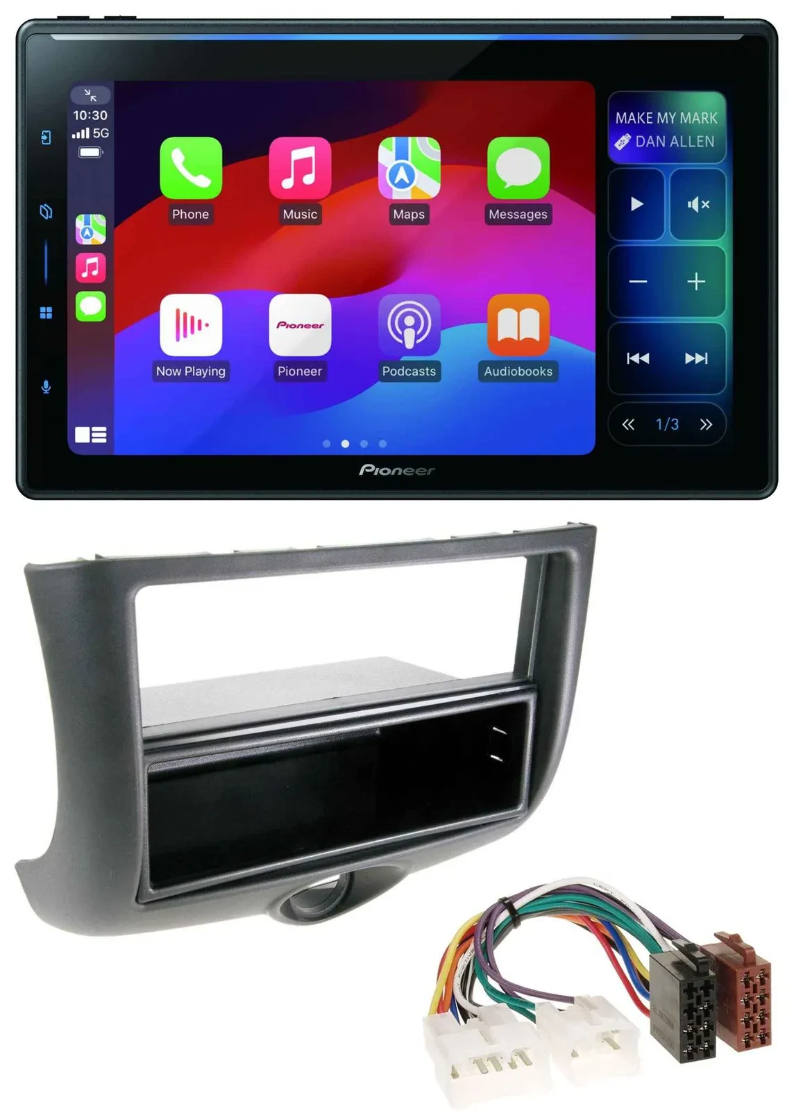 Автомагнитола Pioneer Bluetooth DAB MP3 USB для Toyota Yaris (1999–2003)