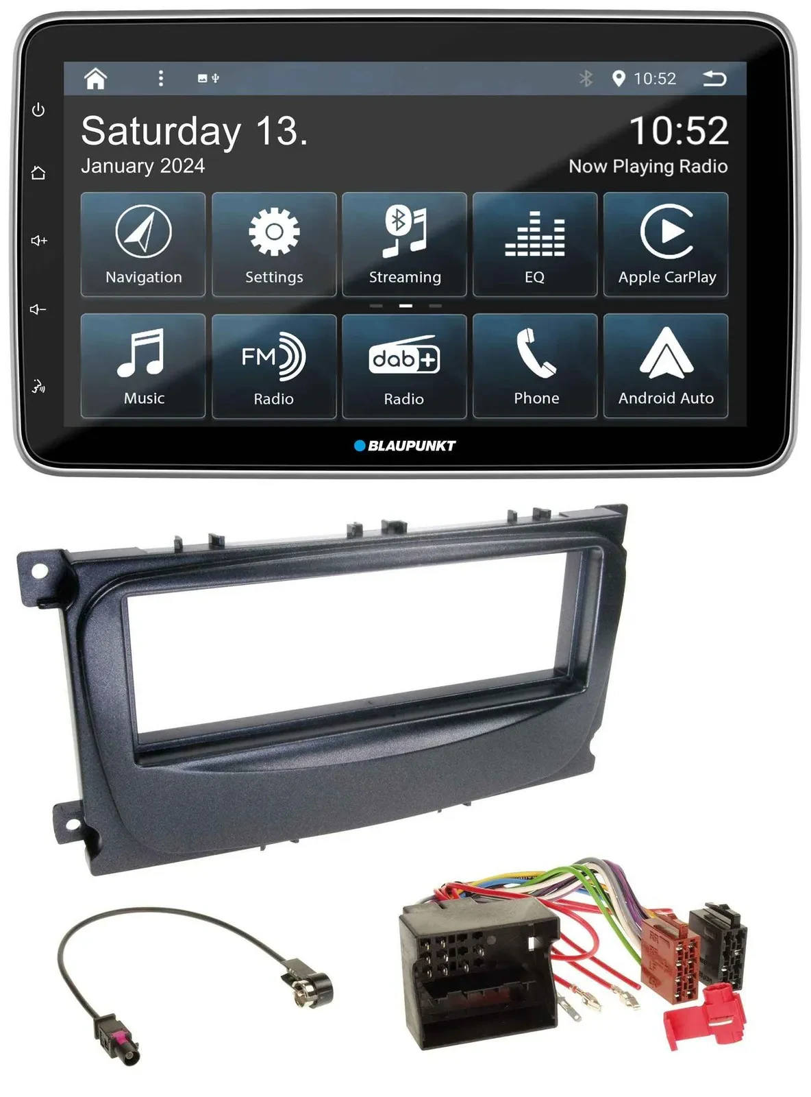 Blaupunkt USB DAB SD MP3 Bluetooth Autoradio für Ford Focus C-Max Galaxy ab 2007